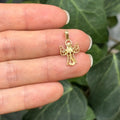 10k Gold Filigree Angel Charm Pendant