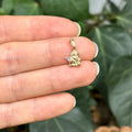 14k Gold Two-Tone Resting Baby Angel Charm Pendant