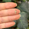 14k Heart Cross Mini Charm Pendant