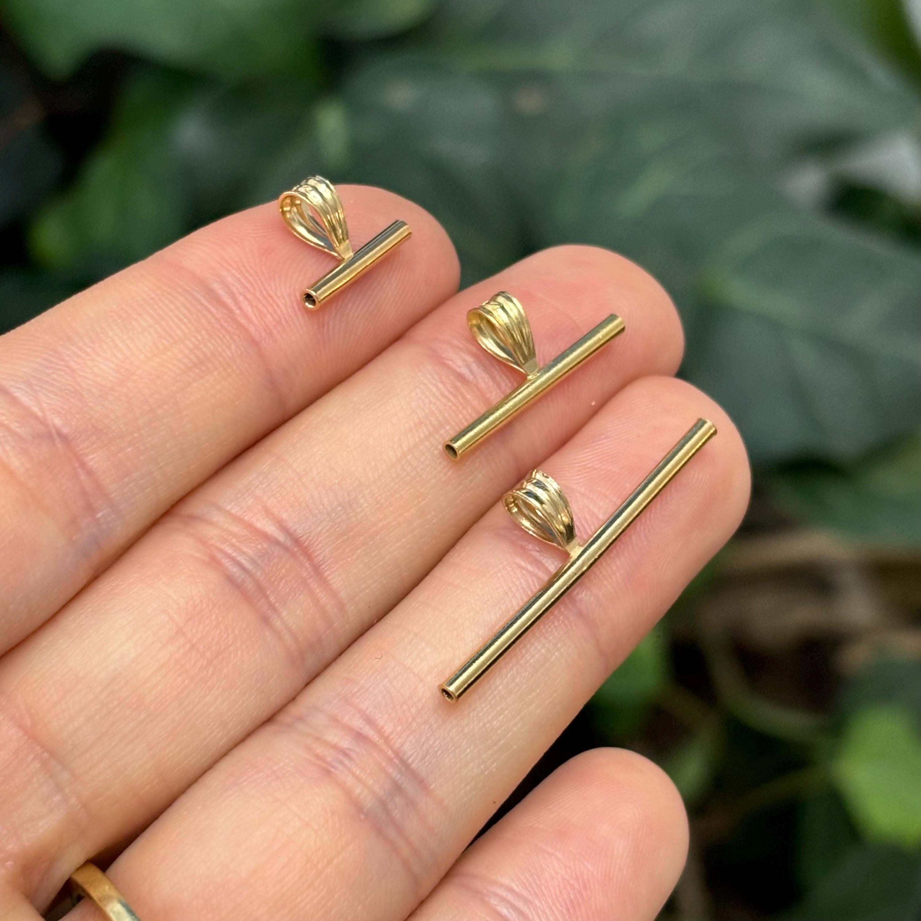 14k Yellow Gold-Filled Pin Brooch Converter