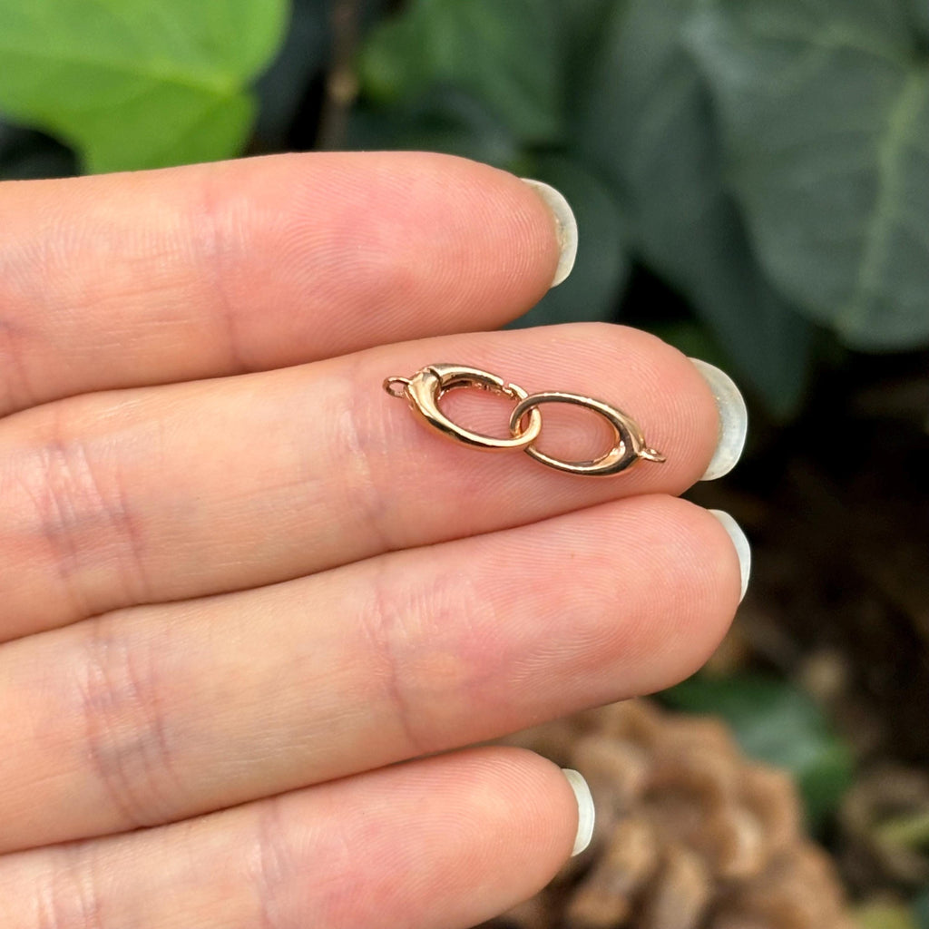 14k Rose Gold Double Triggerless Lobster Clasp