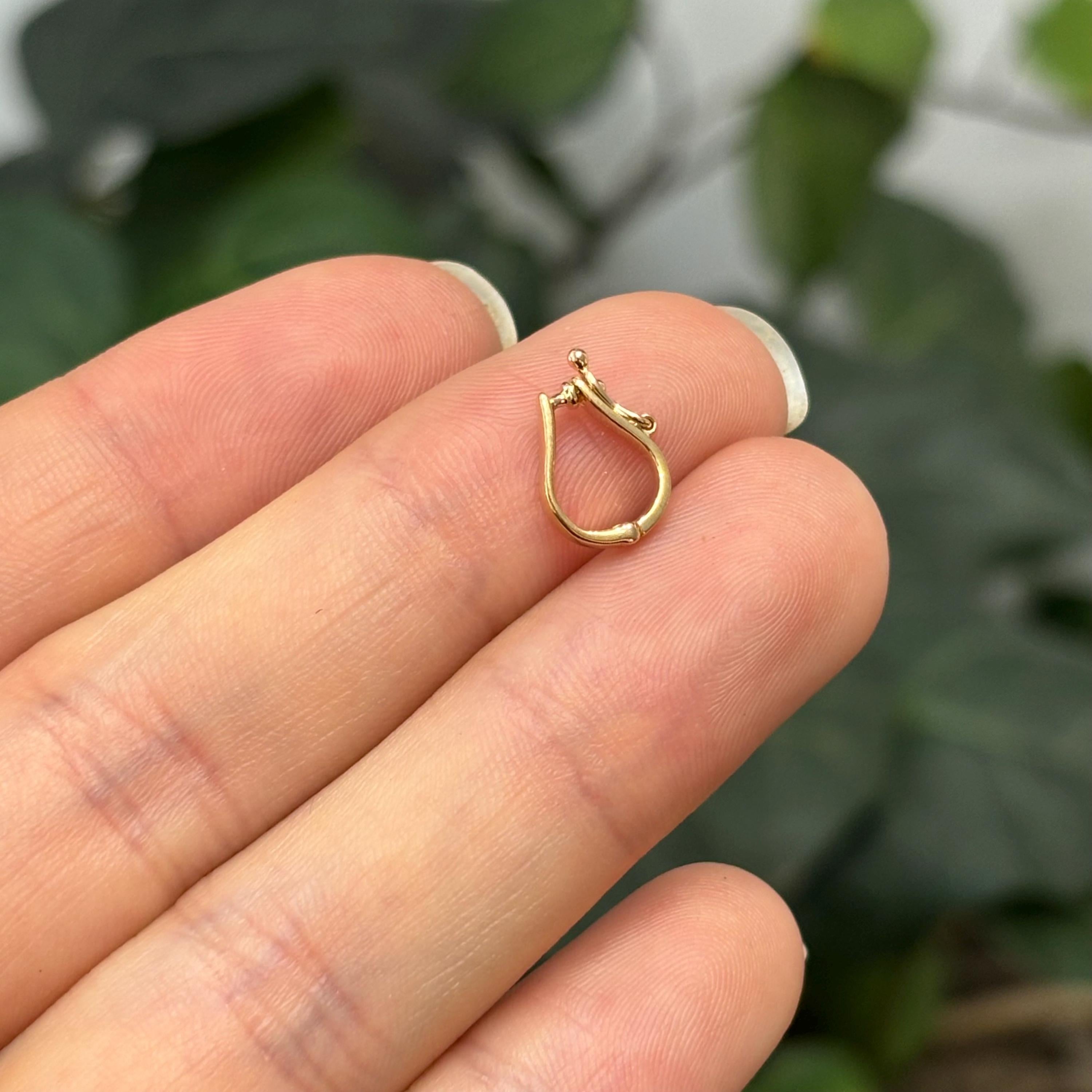 14k Yellow Gold Pearl Enhancer Pendant Hanger