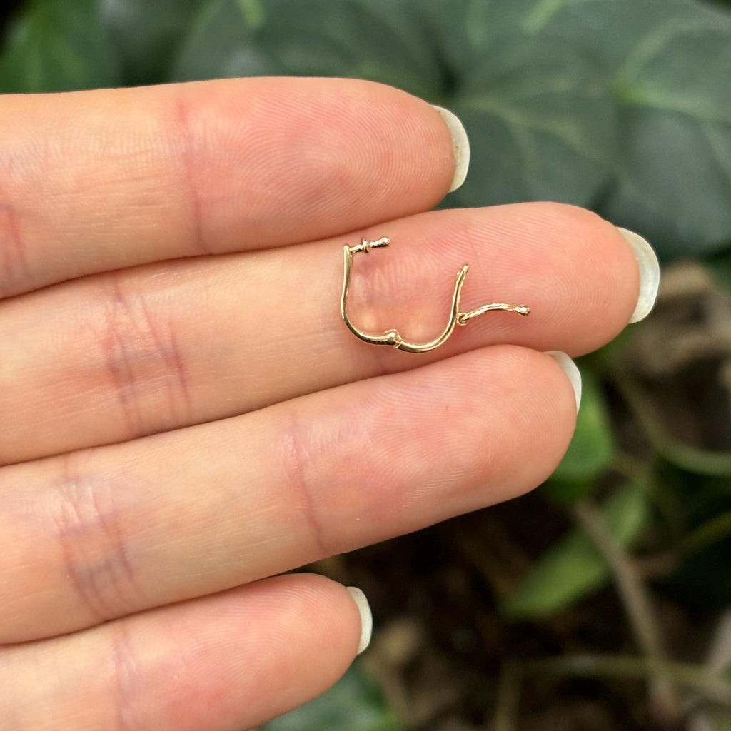 14k Yellow Gold Pearl Enhancer Pendant Hanger