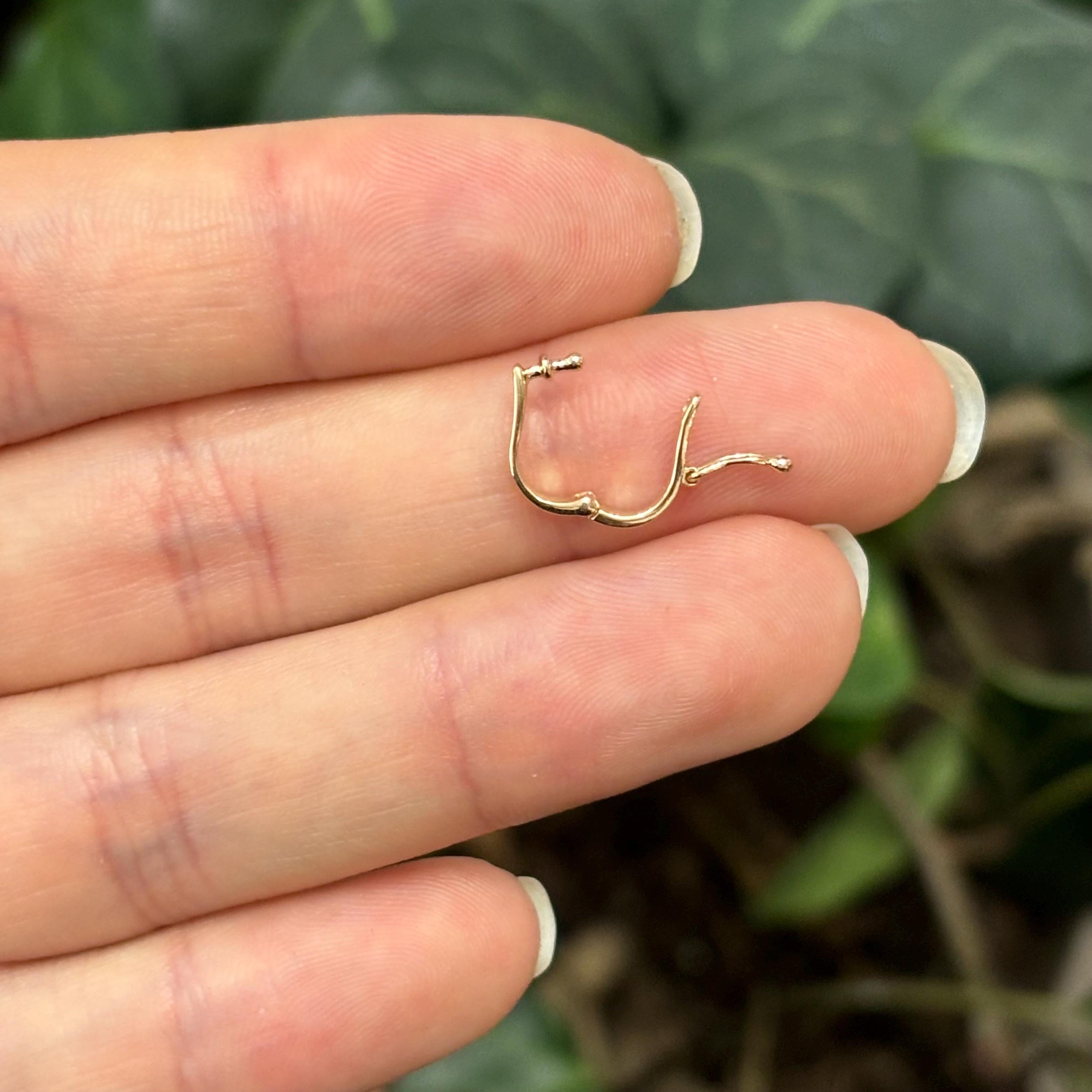 14k Yellow Gold Pearl Enhancer Pendant Hanger