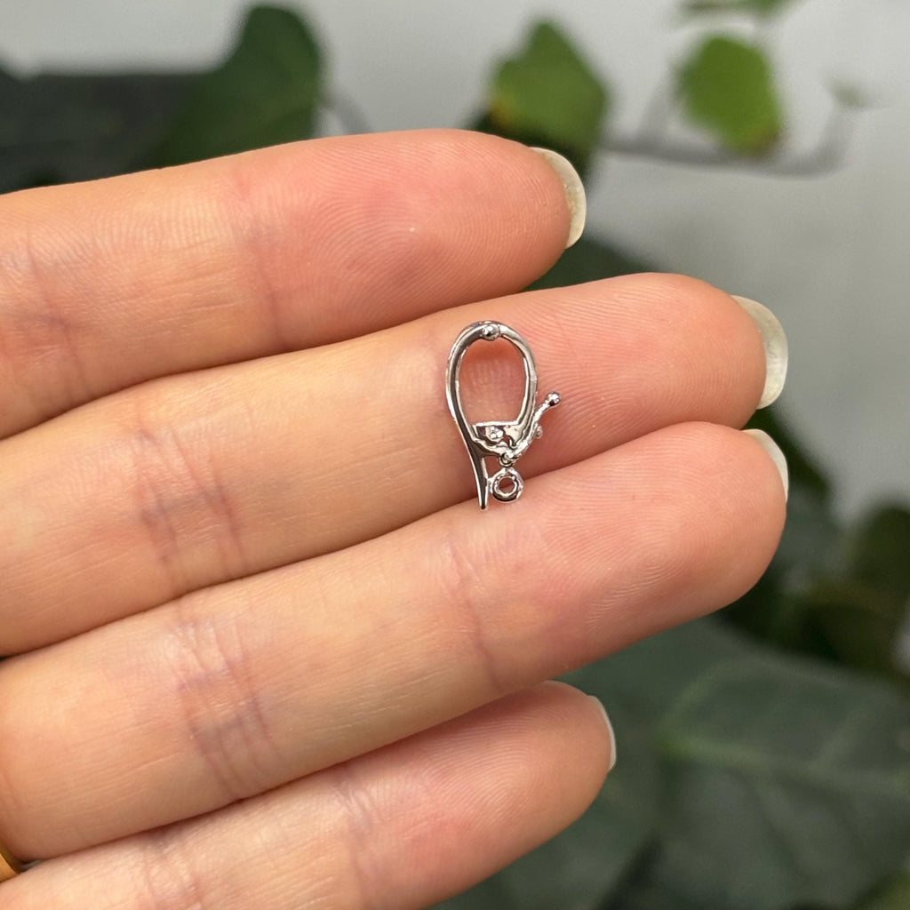 14k White Gold Pearl Enhancer Pendant Hanger