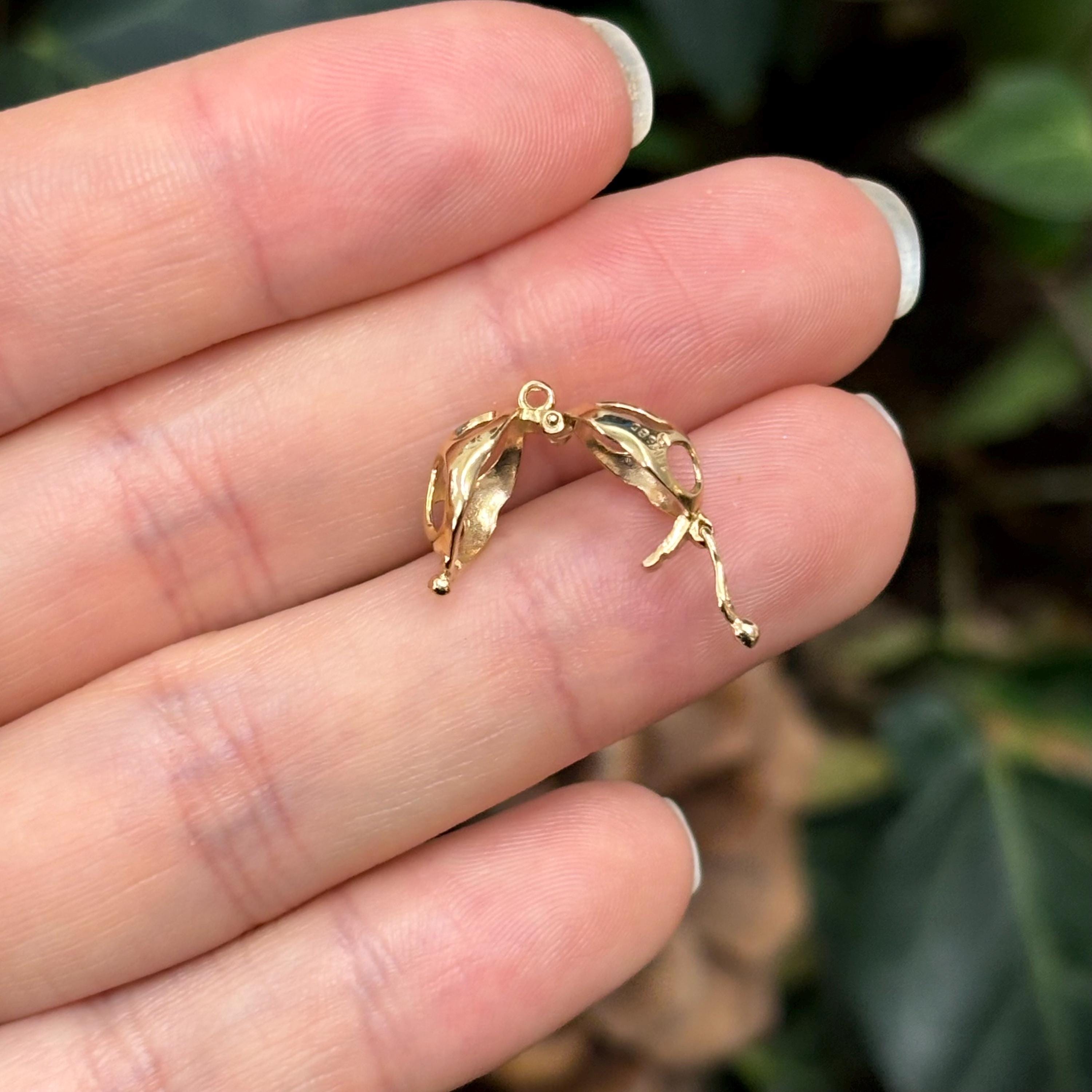 14k Yellow Gold Pearl Enhancer Pendant Setting Cage
