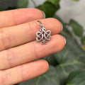 Sterling Silver Scroll Celtic Knot Charm Pendant
