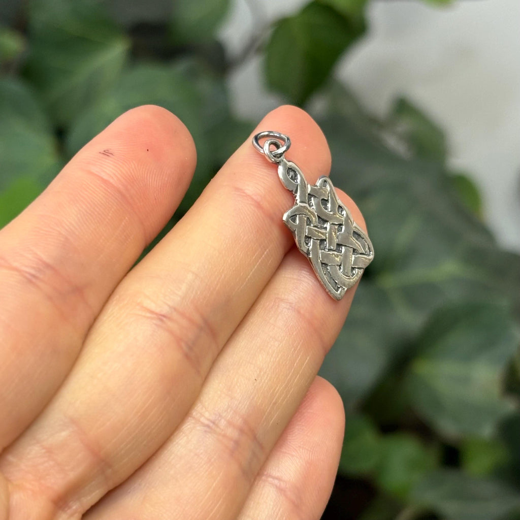 Sterling Silver Celtic Knot Charm Pendant