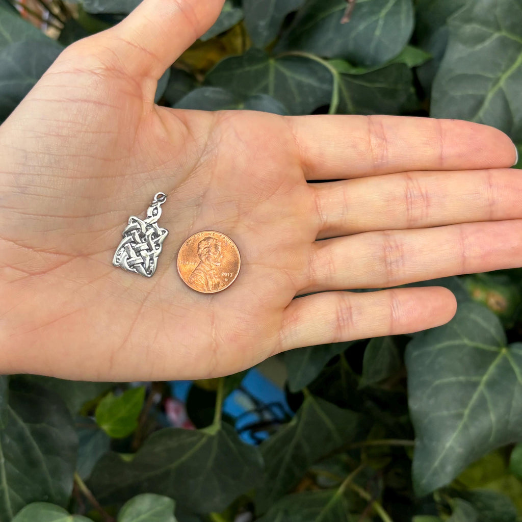 Sterling Silver Celtic Knot Charm Pendant