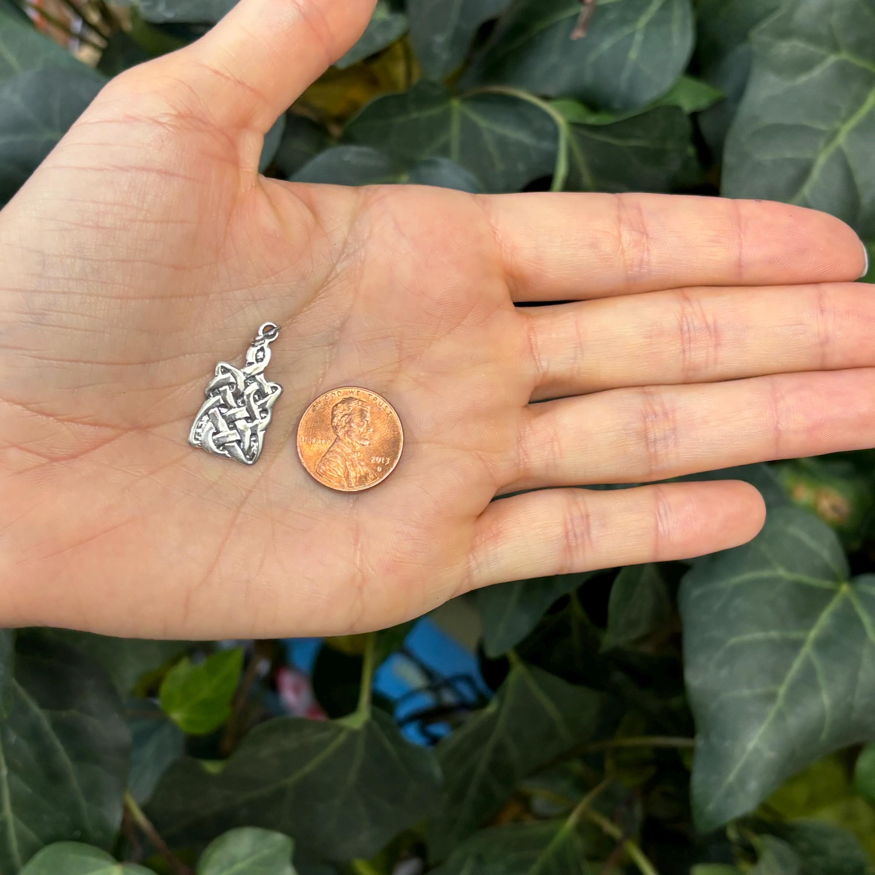 Sterling Silver Celtic Knot Charm Pendant