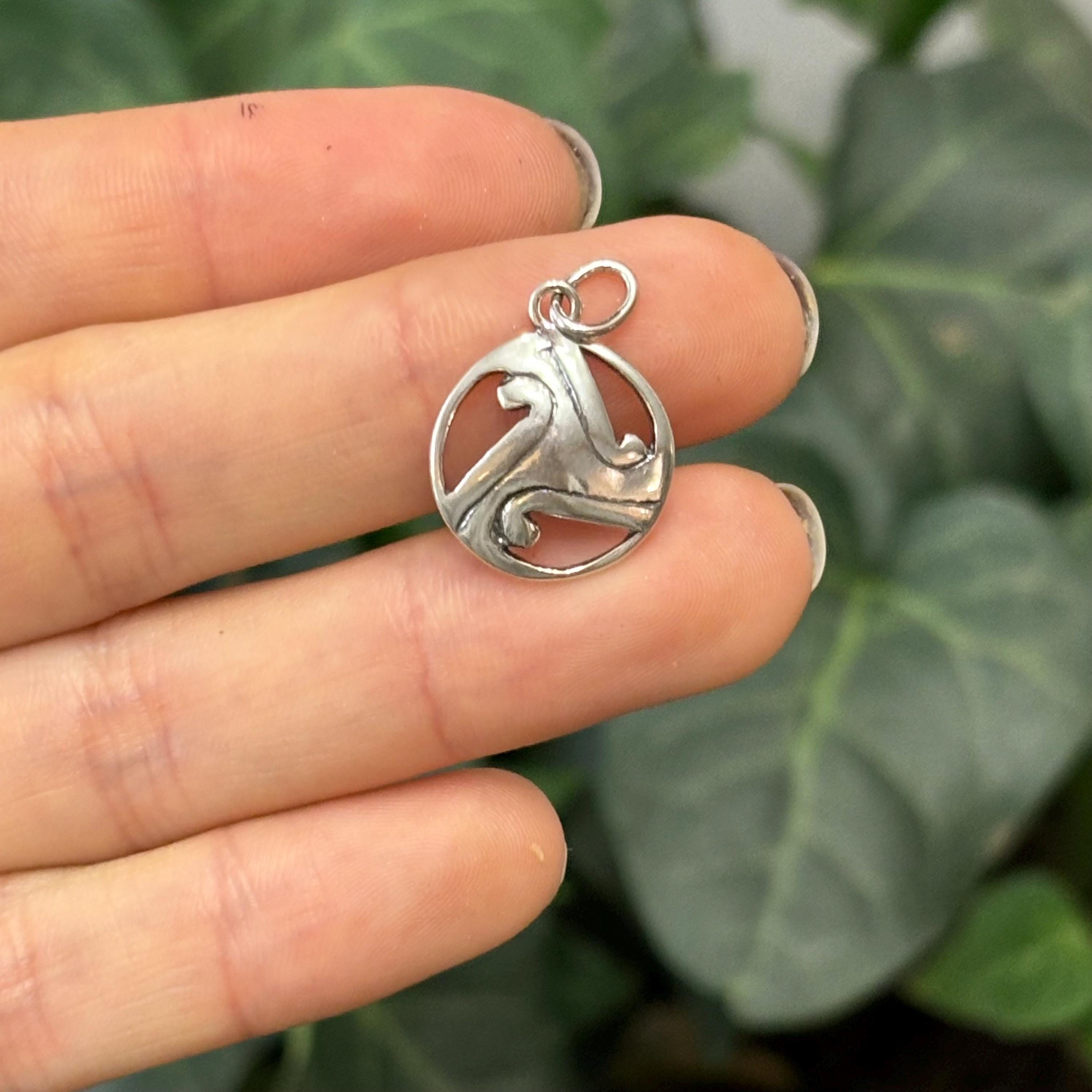 Sterling Silver Celtic Circle Charm Pendant