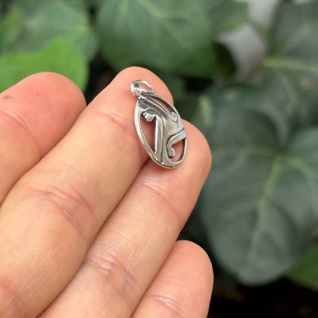 Sterling Silver Celtic Circle Charm Pendant