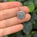 Sterling Silver Celtic Knot Circle Pendant