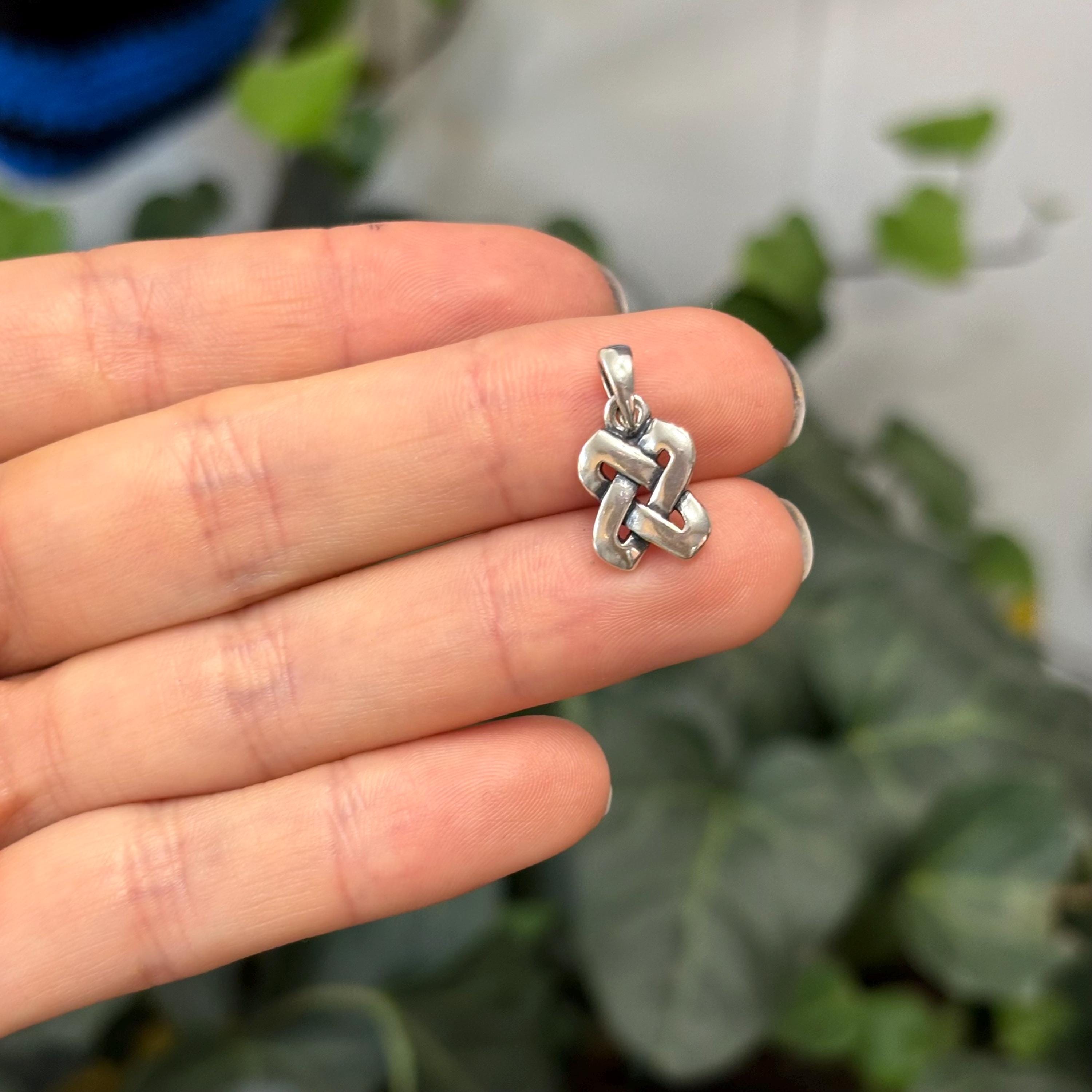 Sterling Silver Celtic Knot Charm Pendant