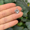Sterling Silver Antiqued Four Leaf Clover Charm Pendant