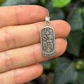 Sterling Silver Antiqued Good Luck Amulets Charm Pendant