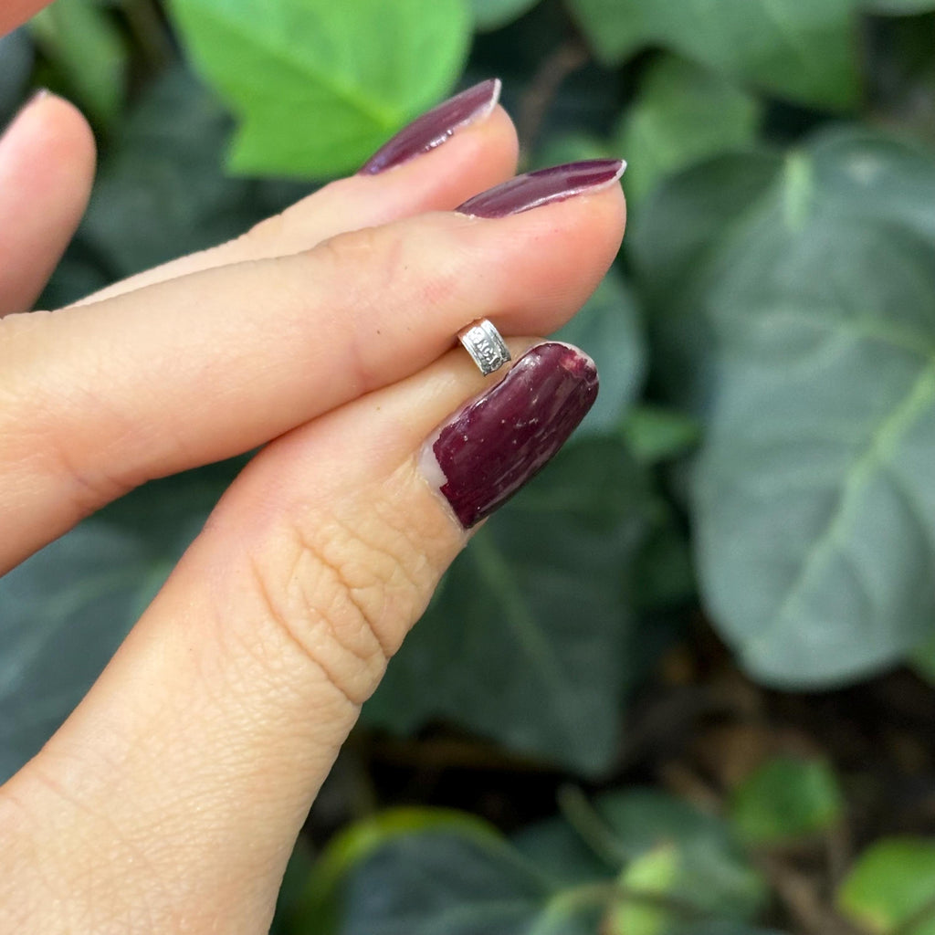 14k White Gold Passion Thin Cross Charm Pendant