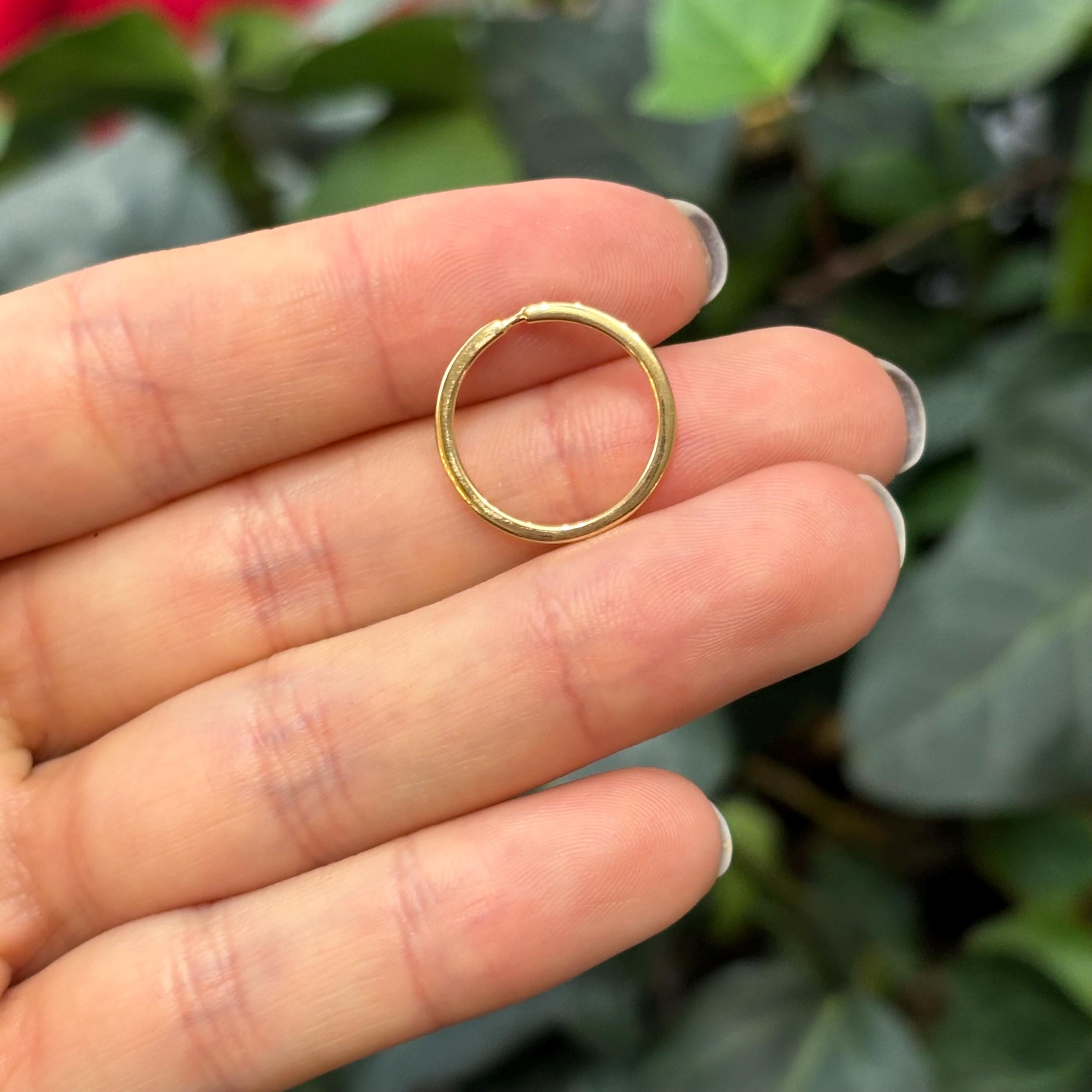 14k Gold Open Circle Dangle Pendant