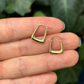 10k Gold Square Mini Hoop Earrings
