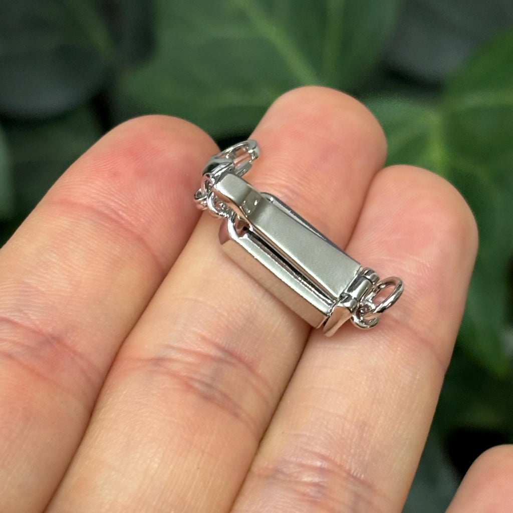 Silver Plated Stainless Steel Magnetic Clasp Converter