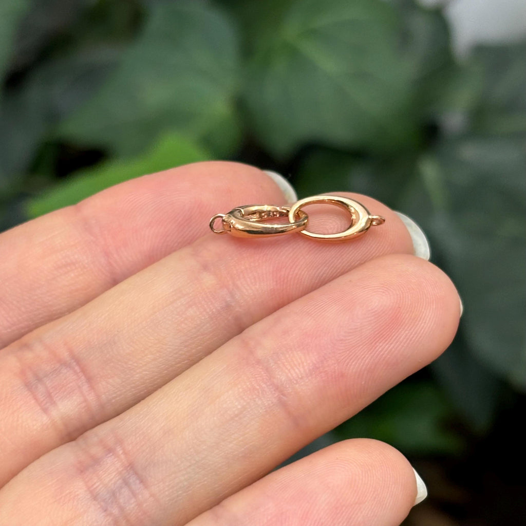 14k Rose Gold Double Triggerless Lobster Clasp