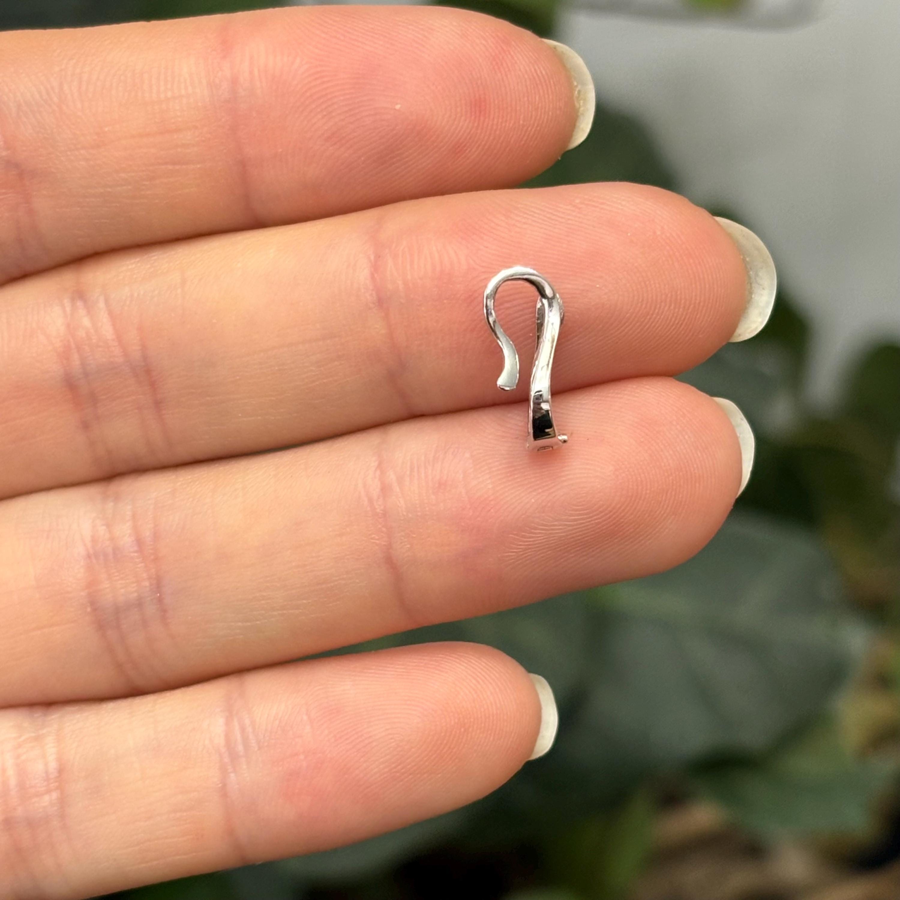 14k White Gold Pearl Enhancer Pendant Hanger