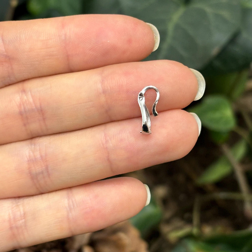 14k White Gold Pearl Enhancer Pendant Hanger