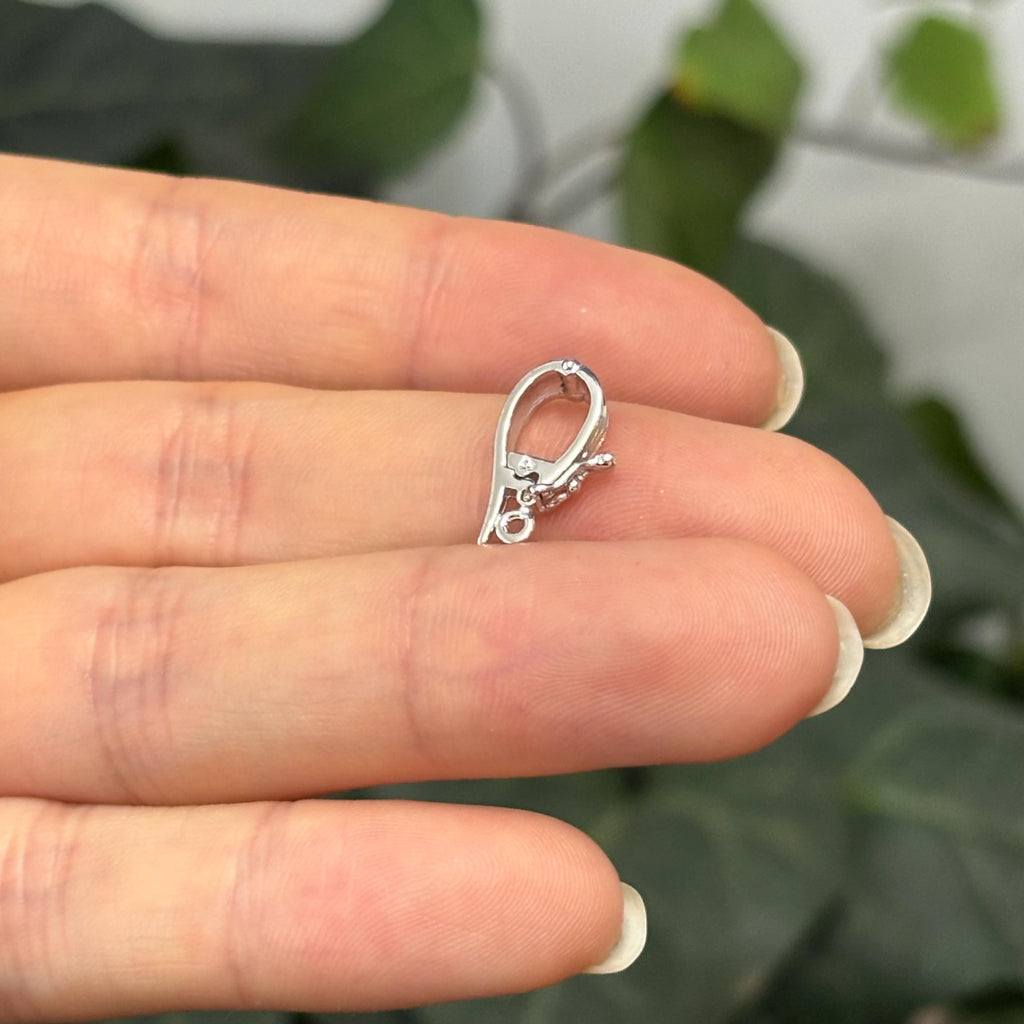 14k White Gold Pearl Enhancer Pendant Hanger