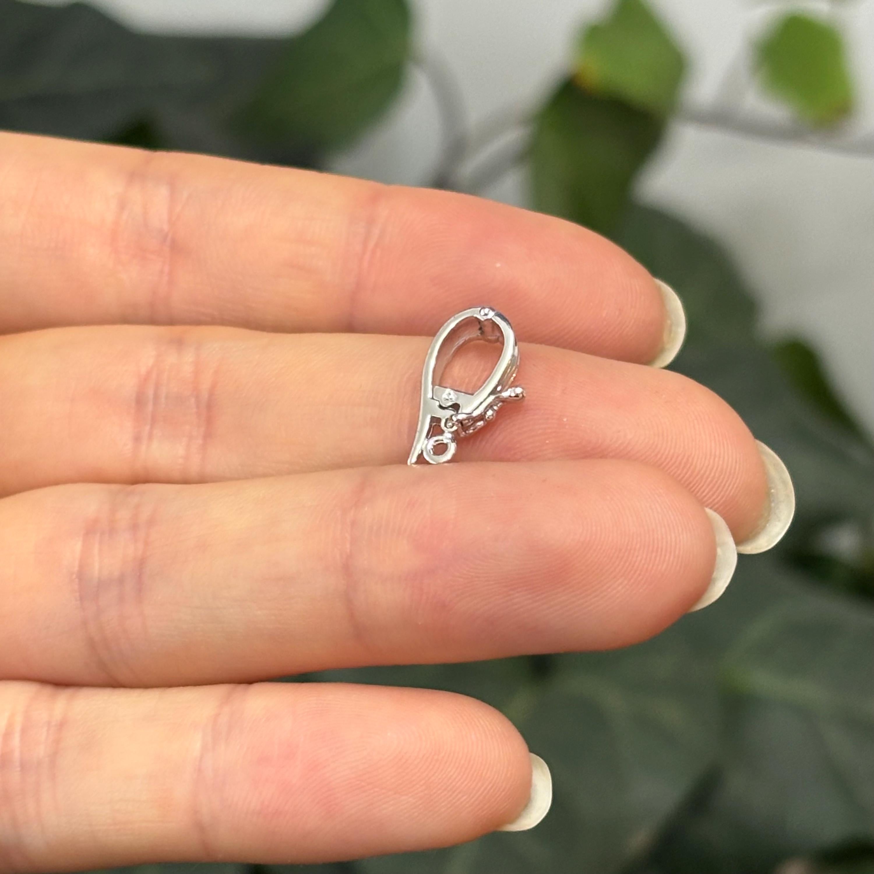 14k White Gold Pearl Enhancer Pendant Hanger