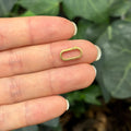 10k Yellow Gold Elongated Rectangle Pendant Hanger