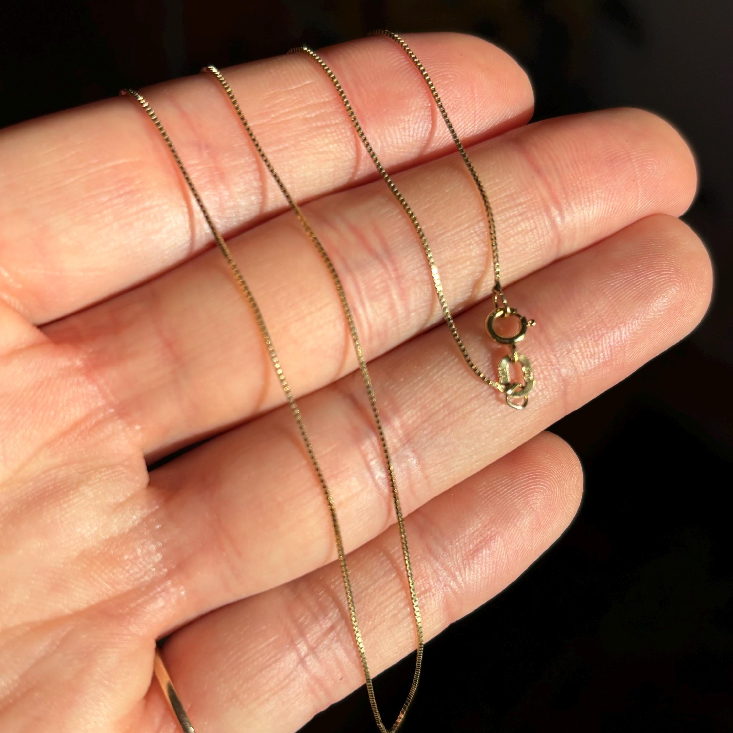 14k Gold .50mm Box Chain Necklace