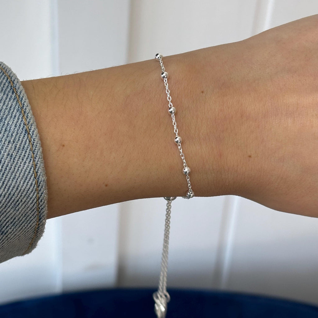 Sterling Silver St. Benedict Adjustable   Rosary Bracelet