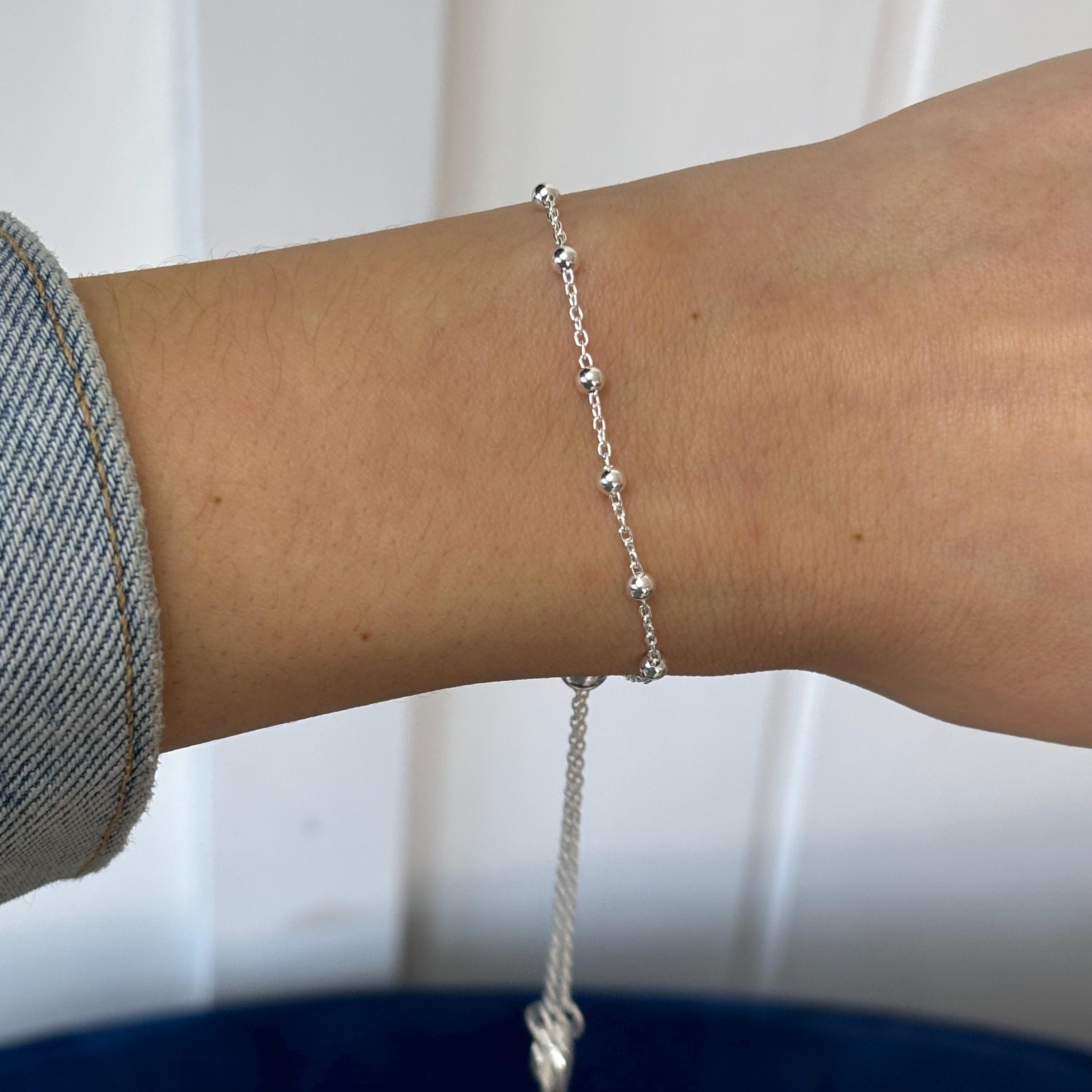 Sterling Silver St. Benedict Adjustable   Rosary Bracelet