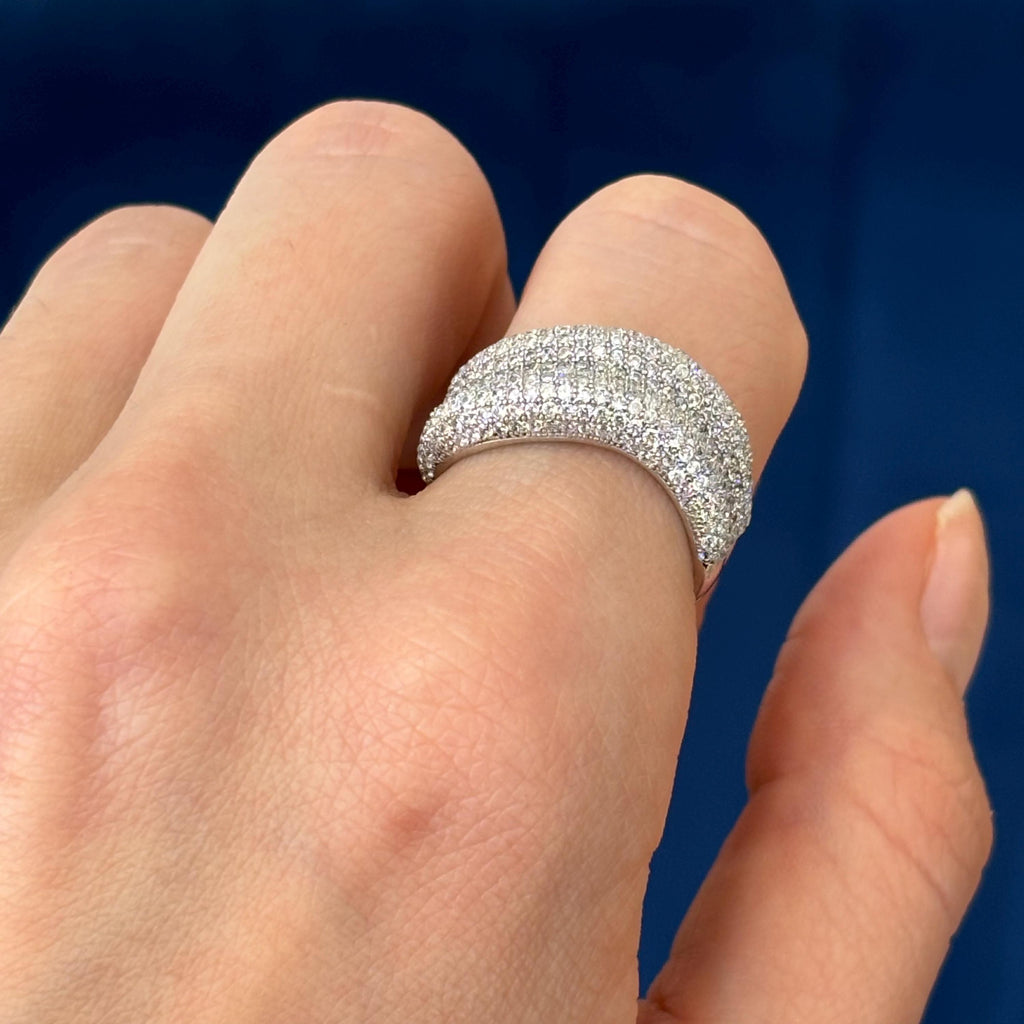 Sterling Silver and Cubic Zirconia Brilliant Embers Ring