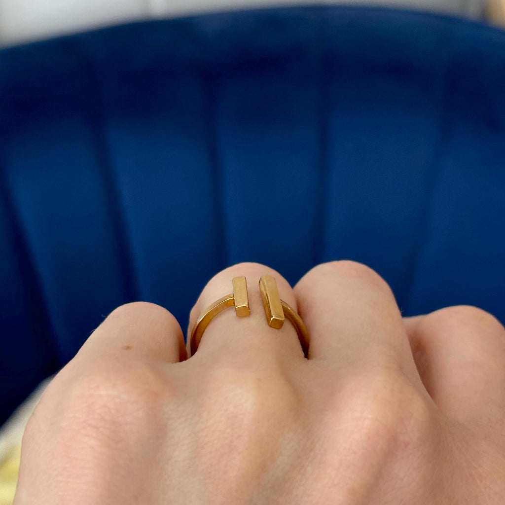 Bronze Parallel Bar Adjustable Asymmetric Ring