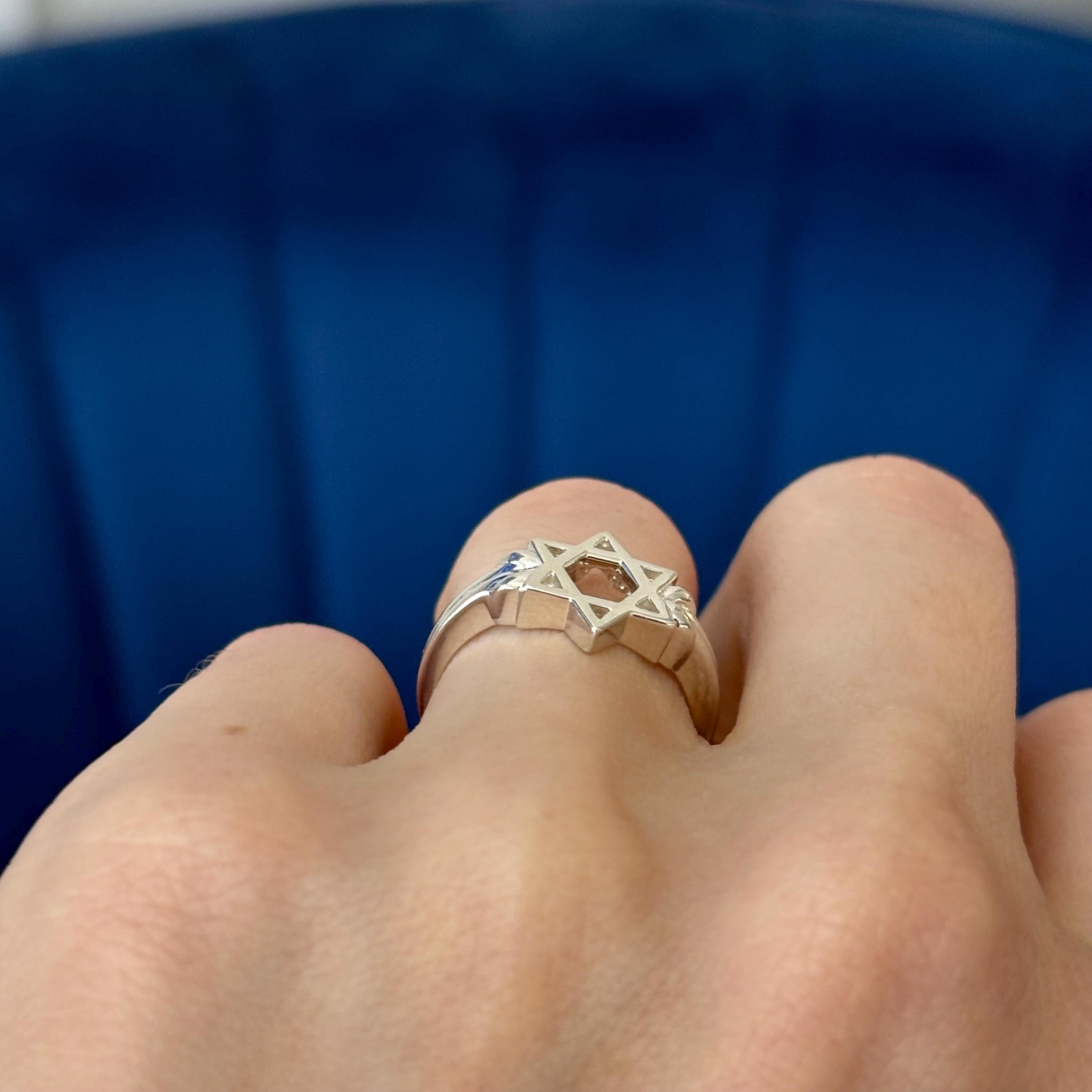Sterling Silver Star of David Ring