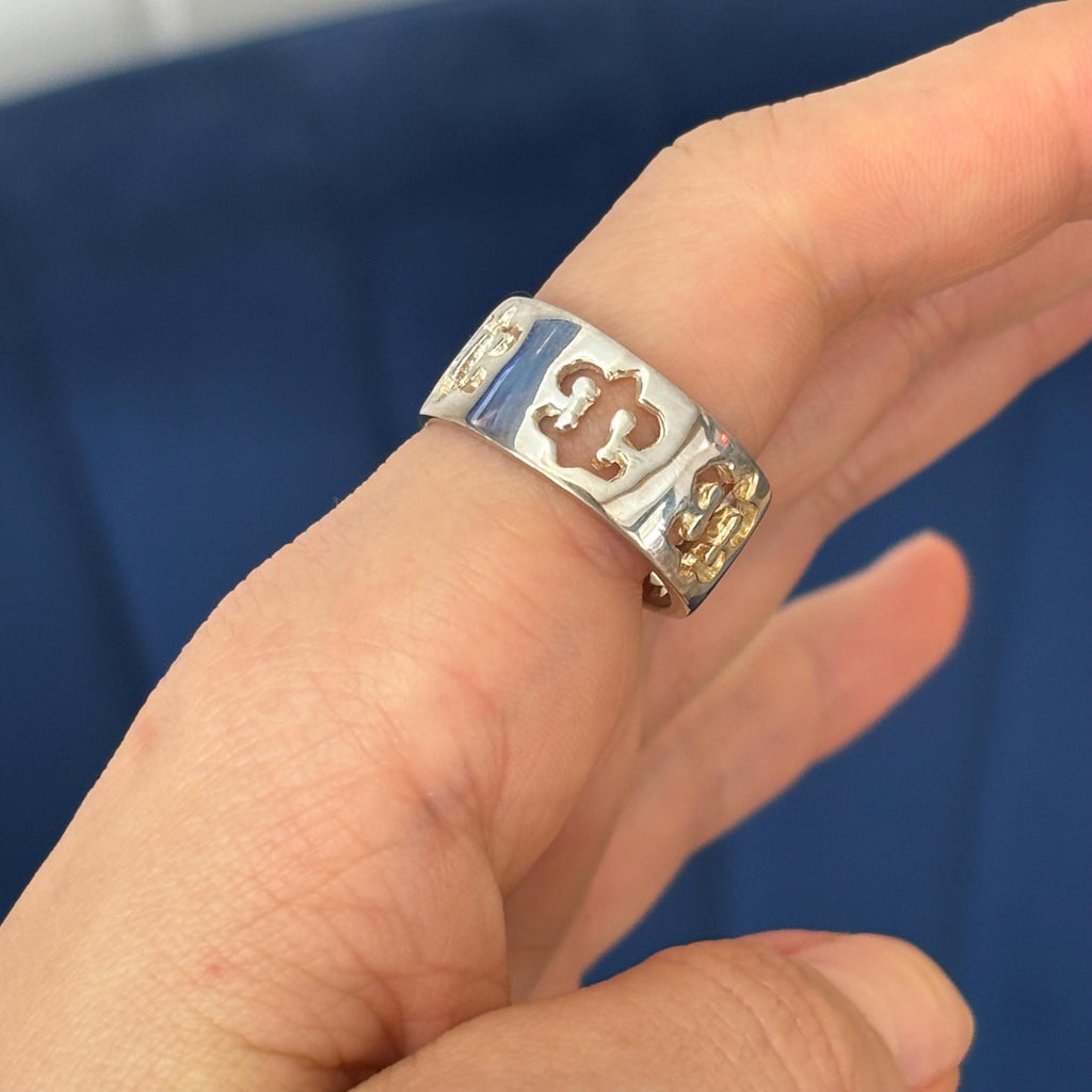 Sterling Silver Fleur De Lis Ring
