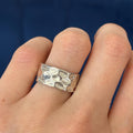 Sterling Silver Polished Hammered Ring