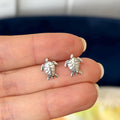 Sterling Silver Sea Turtle Post Earrings