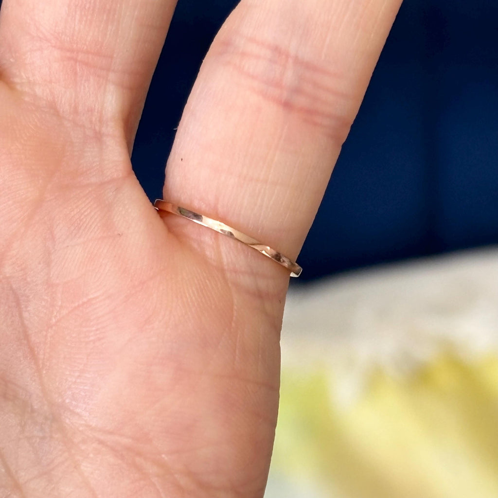 14k Rose Gold Heart & Cross Youth Ring