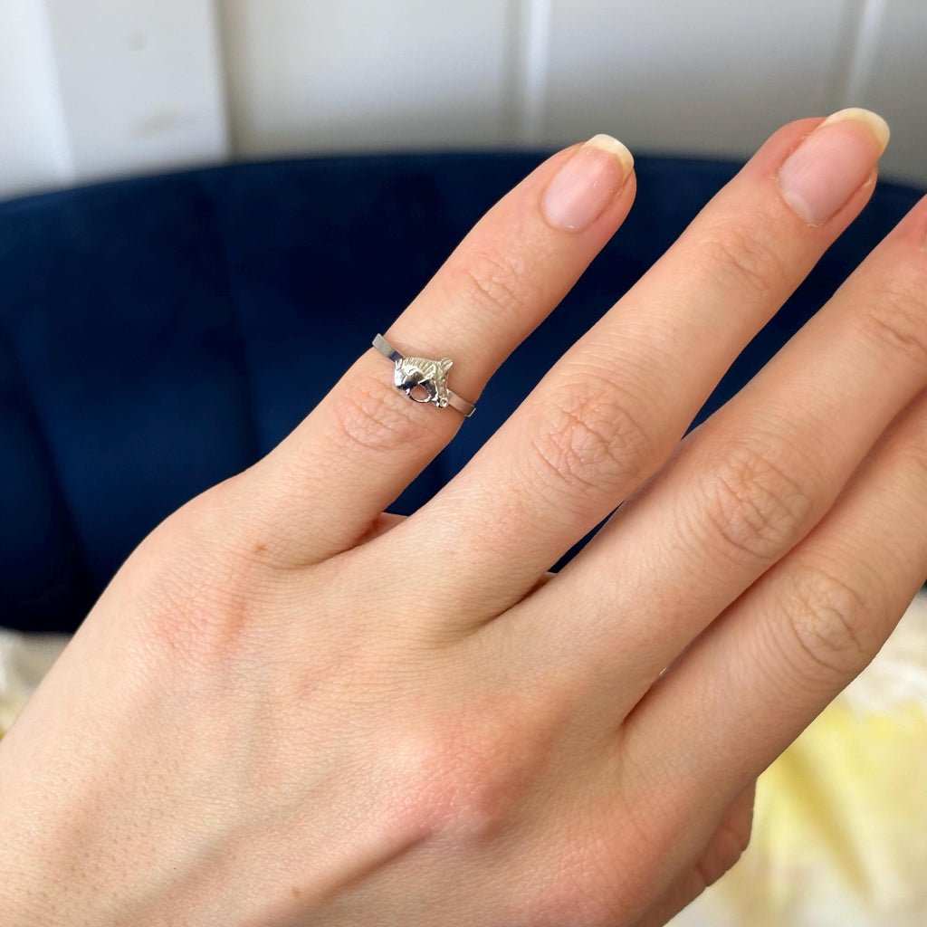 Sterling Silver Horse Head and Bridle Child’s Ring