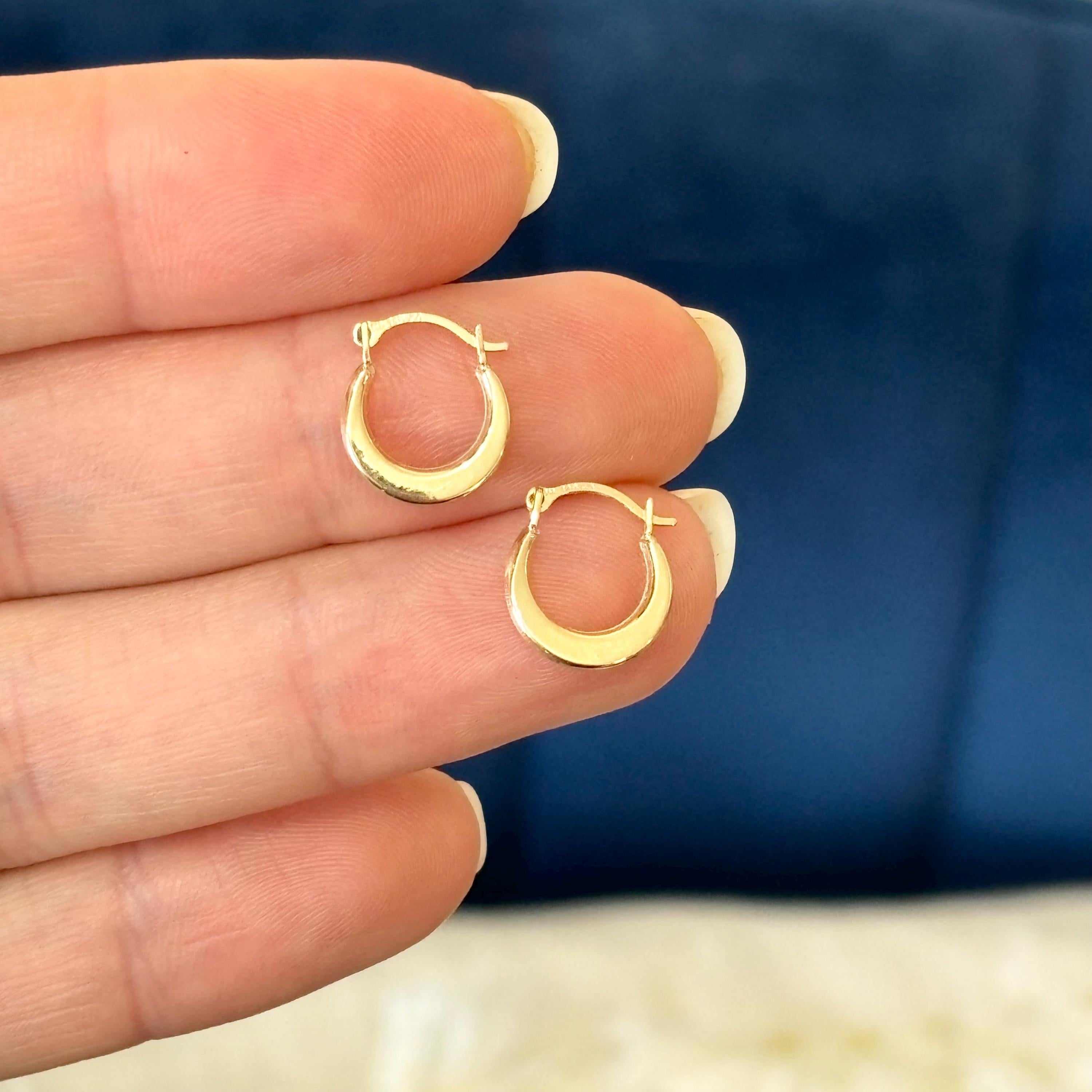 14k Gold Small Hoop Earrings