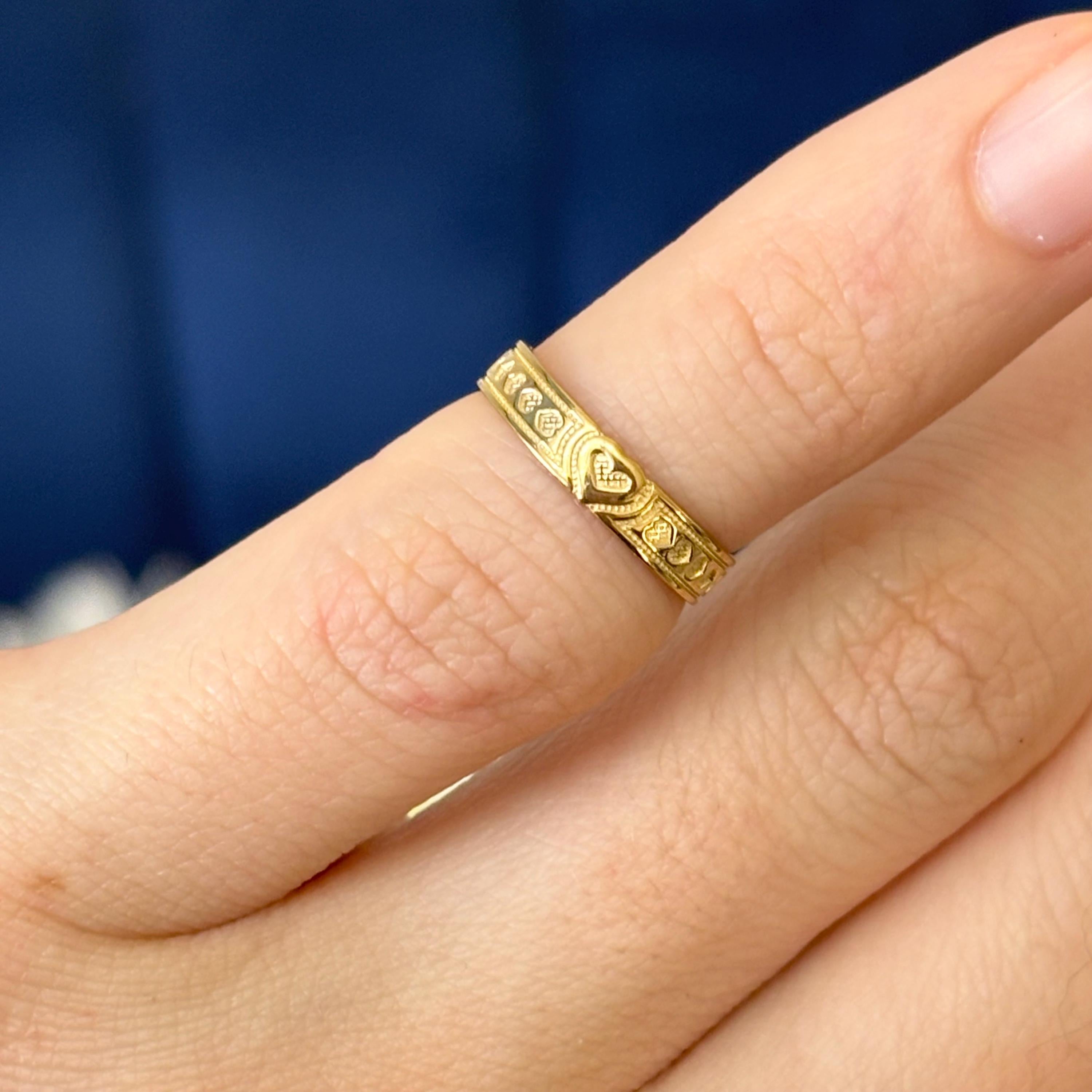 10k Gold Hearts Open Band Toe Ring
