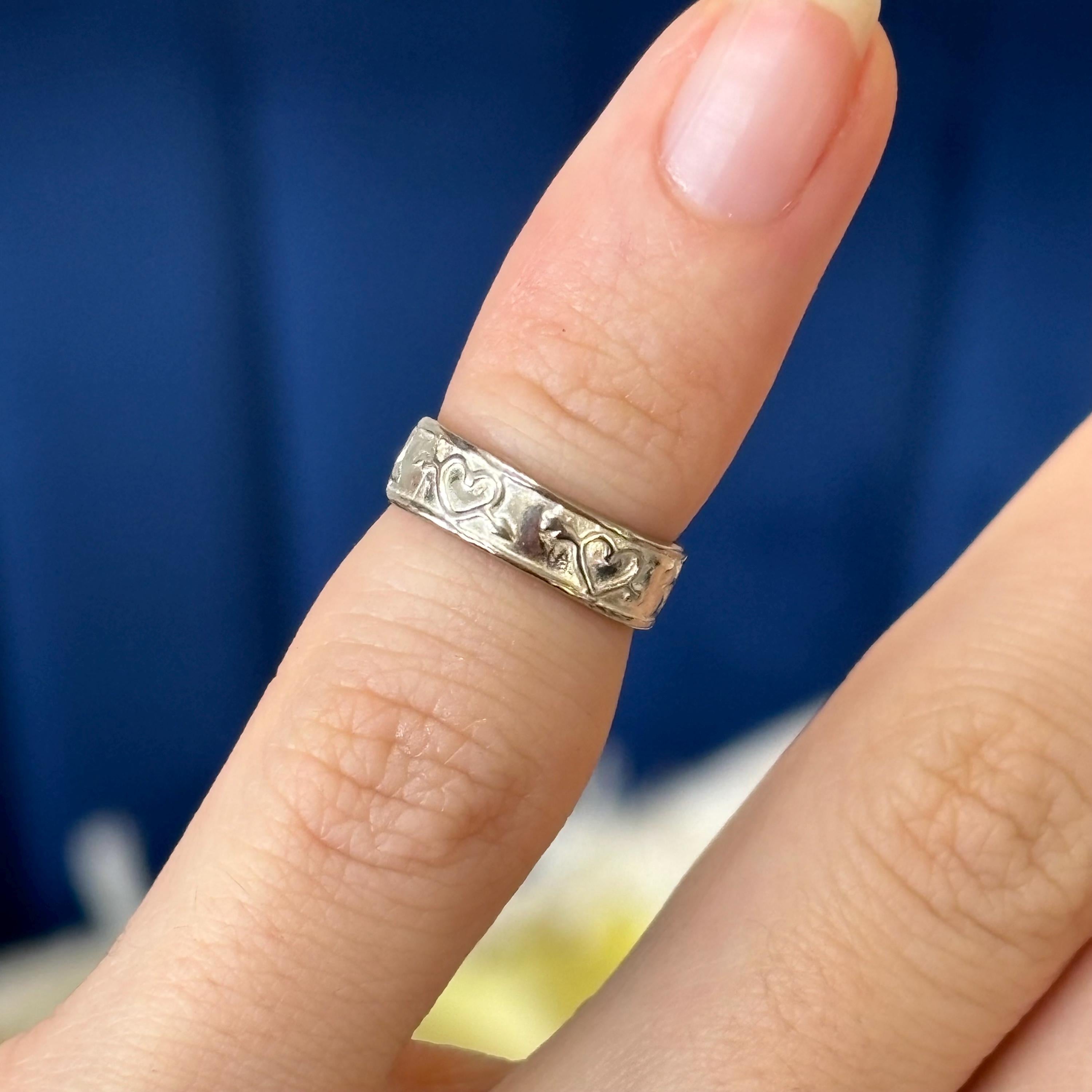Sterling Silver Hearts with Arrows Open Band Toe Ring