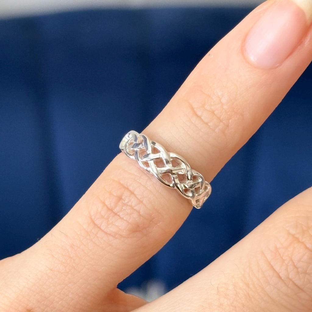 Sterling Silver Celtic Irish Weave Toe Ring