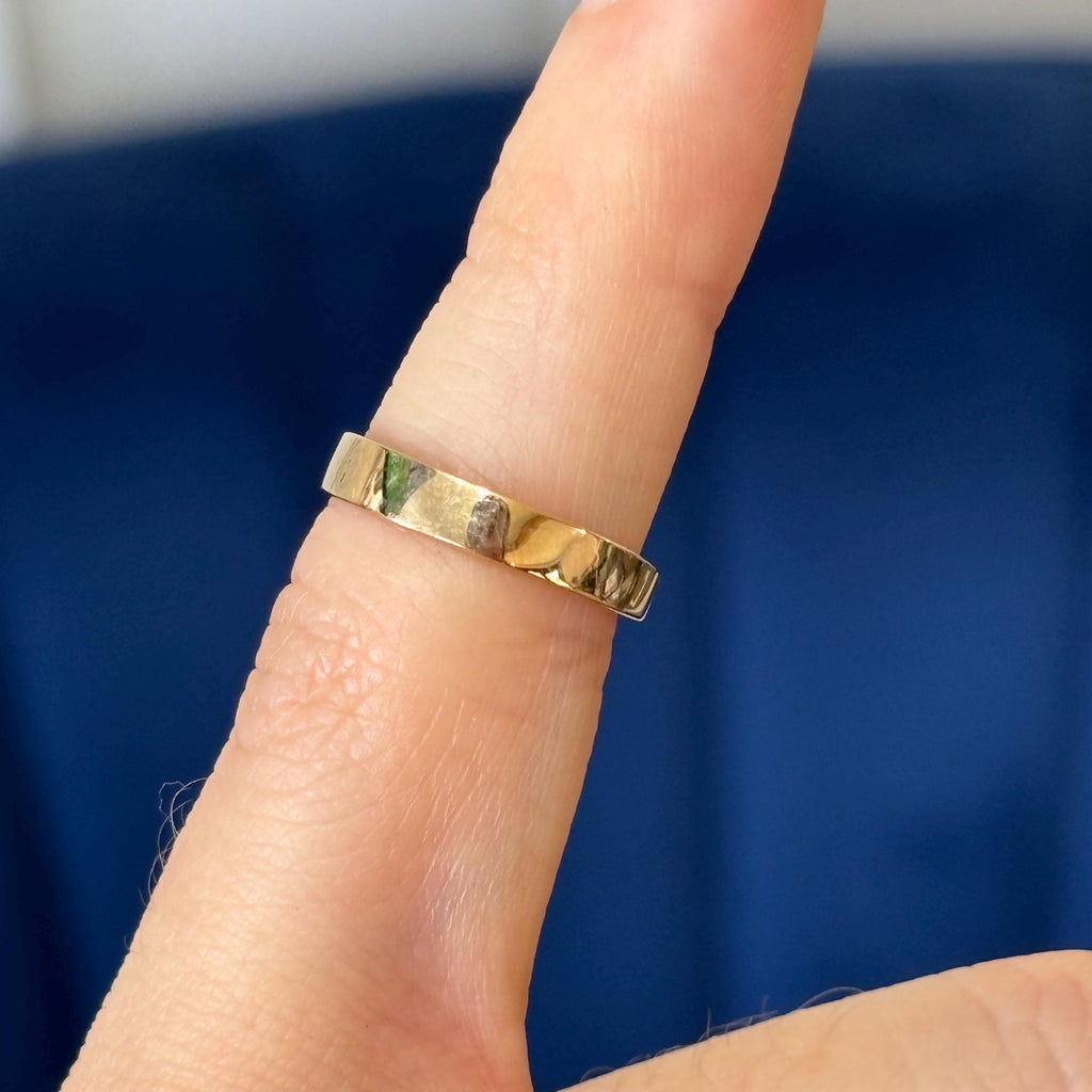 14k Gold  Adjustable Smooth Polished Band Toe Ring