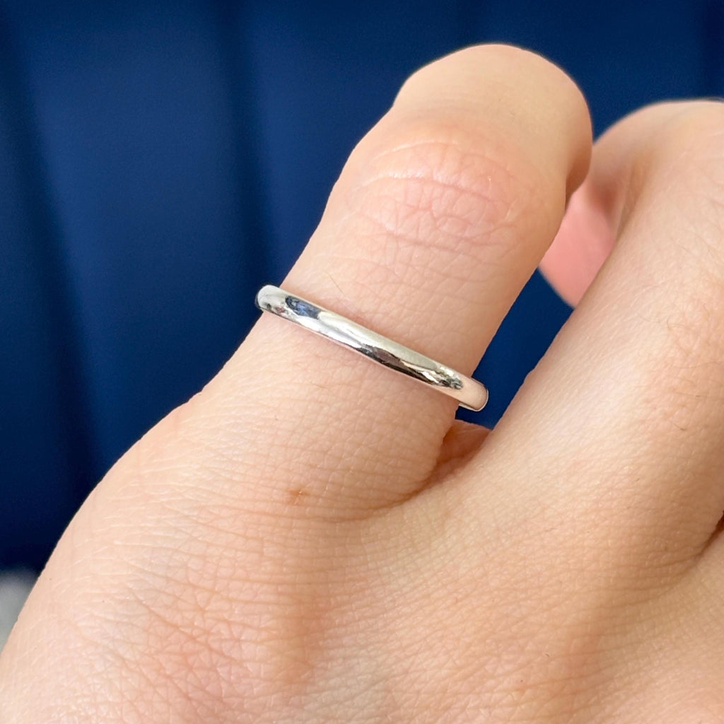 Sterling Silver Stackable Thin Plain Open Band Toe Ring