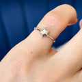 Sterling Silver Adjustable Star Toe Ring