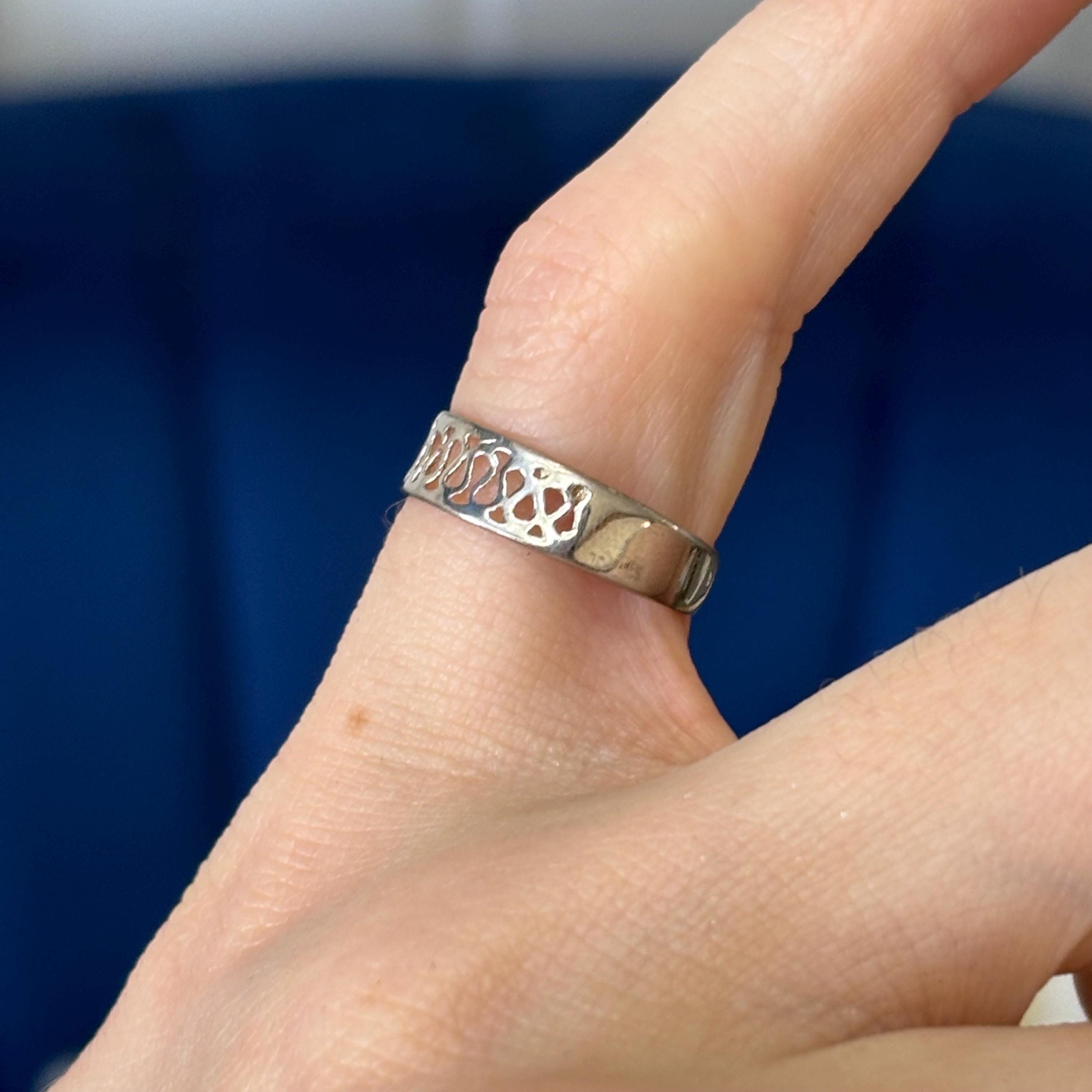 Sterling Silver Modern Open-design Toe Ring