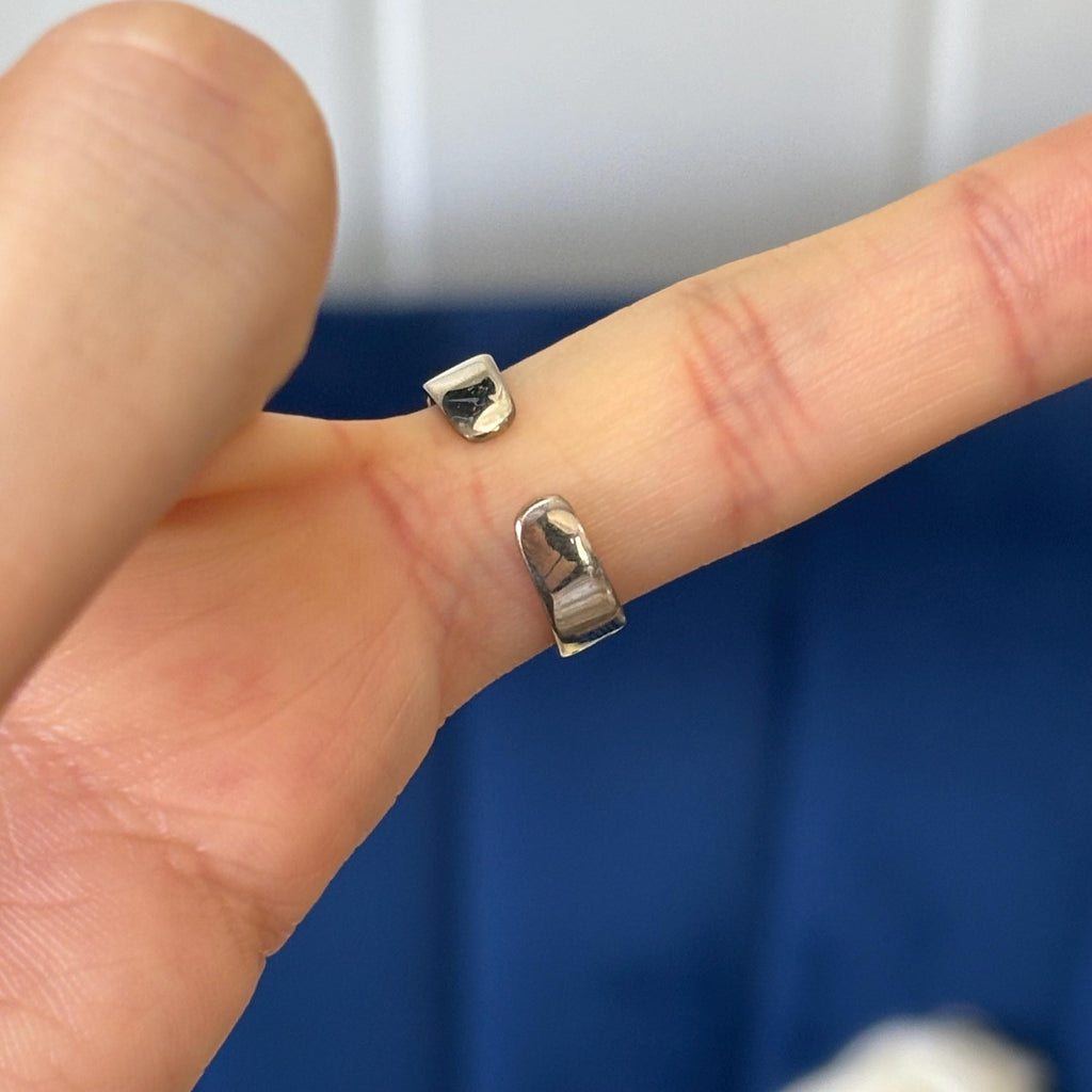 Sterling Silver Modern Open-design Toe Ring